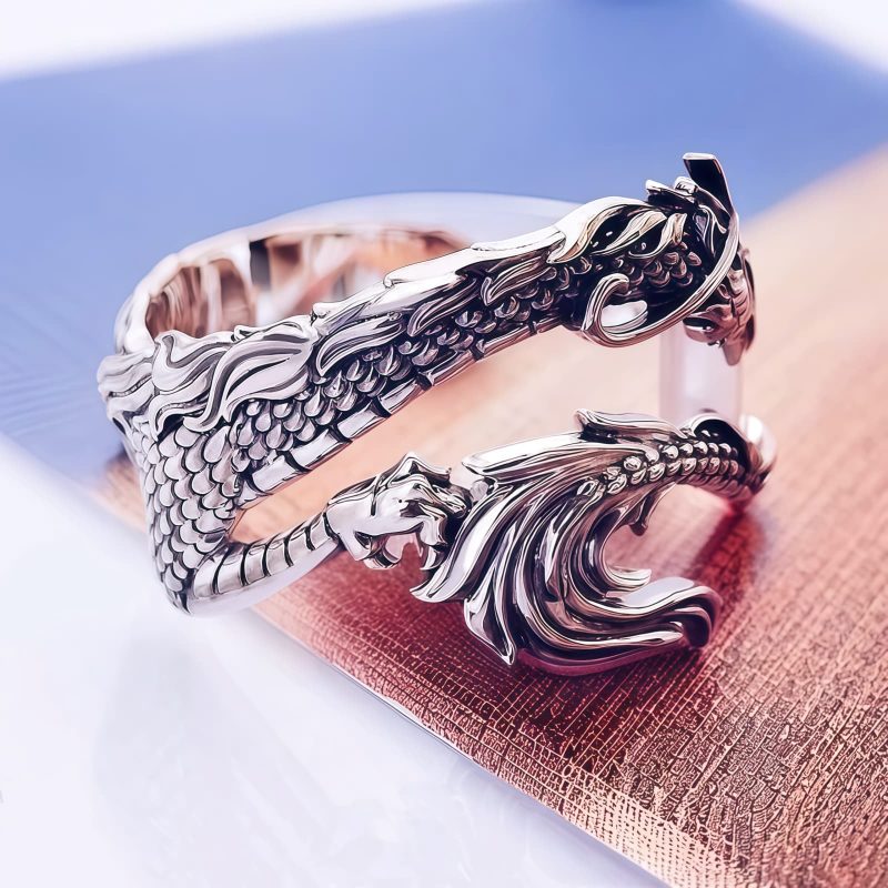 Vintage Dragon Pattern Zinc Alloy Protection Ring Vintage Dragon Pattern Zinc Alloy Protection Ring