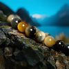 Yellow Blue Tiger Eye Courage Bracelet Yellow Blue Tiger Eye Courage Bracelet