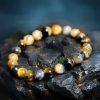 Yellow Blue Tiger Eye Courage Bracelet Yellow Blue Tiger Eye Courage Bracelet
