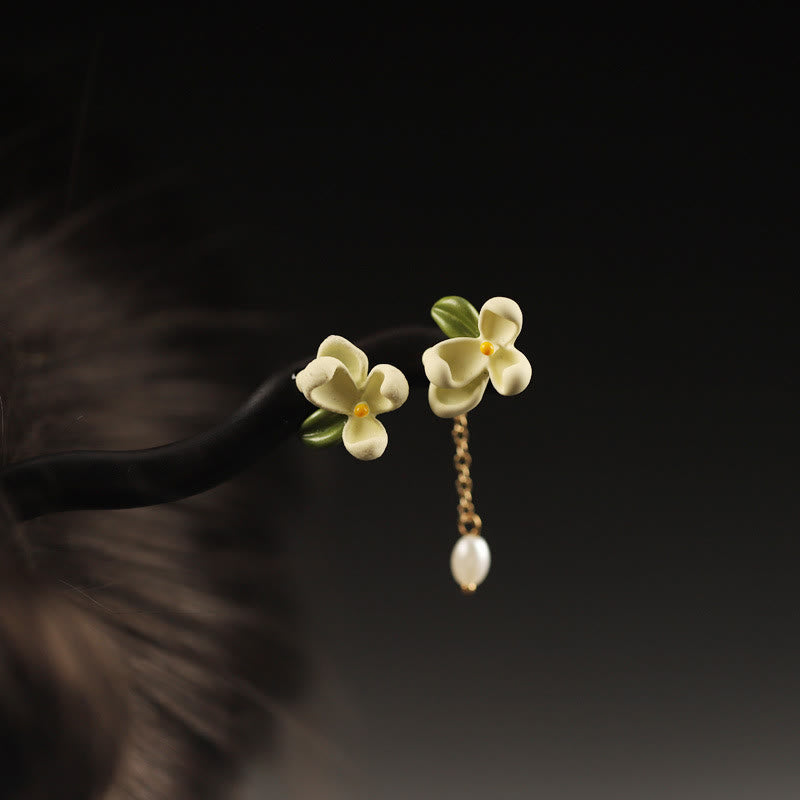 Ebony Gardenia Courage Hairpin