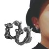 925 Sterling Silver Dragon Protection Earrings