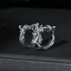 925 Sterling Silver Dragon Protection Earrings