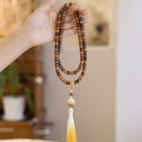 Engraved Bodhi Seed Harmony Meditation Bracelet