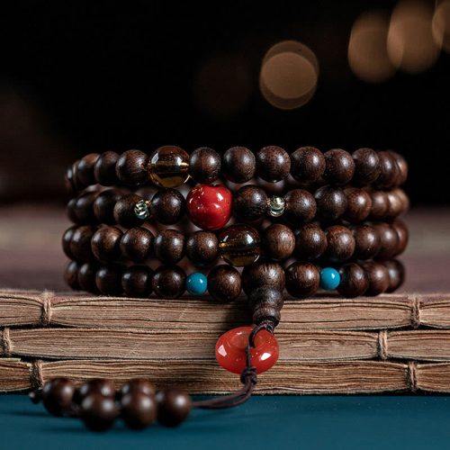 108 Mala Beads Agarwood Strength Bracelet