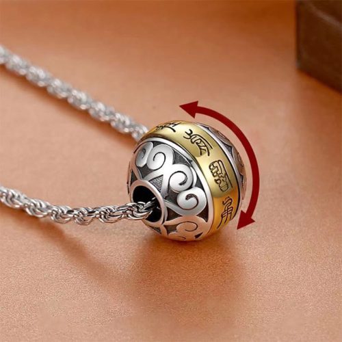 Taoist Nine-Character Mantra Amulet Balance Necklace