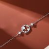 925 Sterling Silver Moonstone Rabbit Pendant Necklace