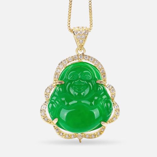 Laughing Buddha Good Luck Necklace
