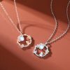925 Sterling Silver Moonstone Rabbit Pendant Necklace