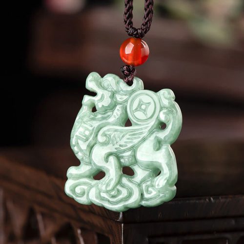 Jade PiXiu Wealth Pendant Necklace