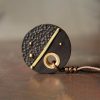 Ebony Wood Peace Pendant Necklace