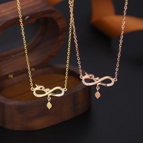 999 Silver Year of the Dragon Protection Necklace