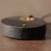 Ebony Wood Peace Pendant Necklace