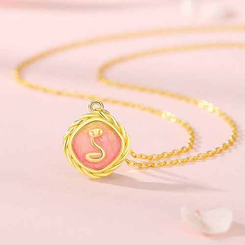 925 Silver Year of the Snake Pendant Necklace & Bracelet