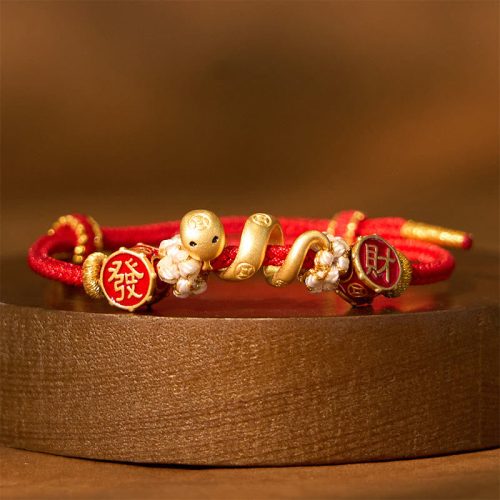925 Silver Year of the Snake Prosperity Bracelet