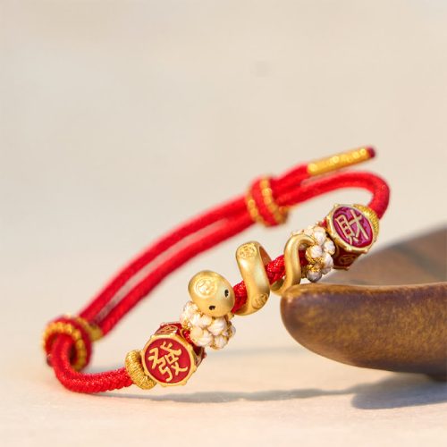 925 Silver Year of the Snake Prosperity Bracelet