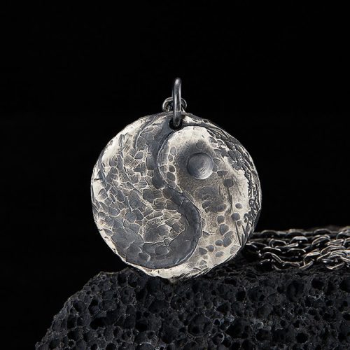 990 Silver Yin Yang Harmony Pendant Necklace