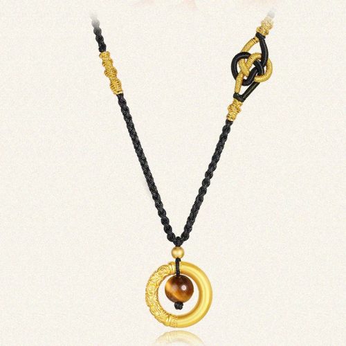 Tiger Eye Cinnabar Protection Necklace