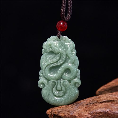 Natural Green Jade Protection Pendant Bundle