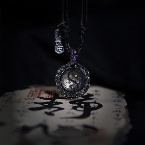 999 Silver Yin Yang Harmony Necklace Pendant
