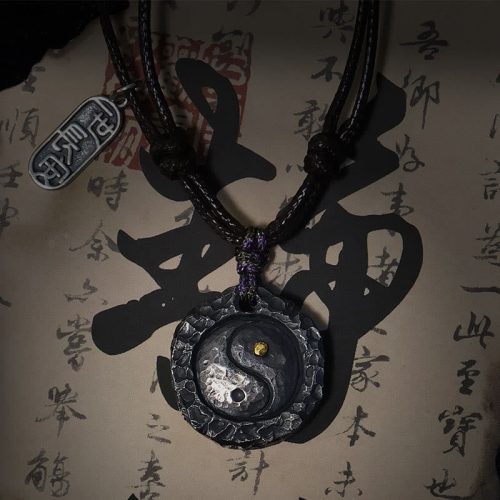 999 Silver Yin Yang Harmony Necklace Pendant