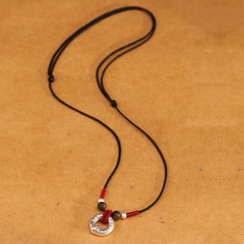 999 Silver Snake Protection Pendant Necklace