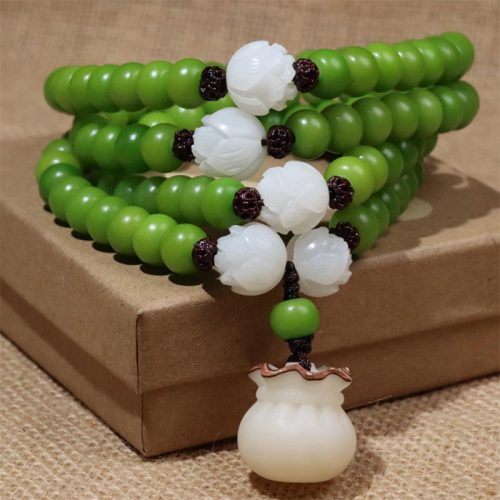 Natural Bodhi Seed 108 Beads Wisdom Bracelet