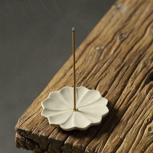 Ceramic Lotus Flower Healing Incense Burner