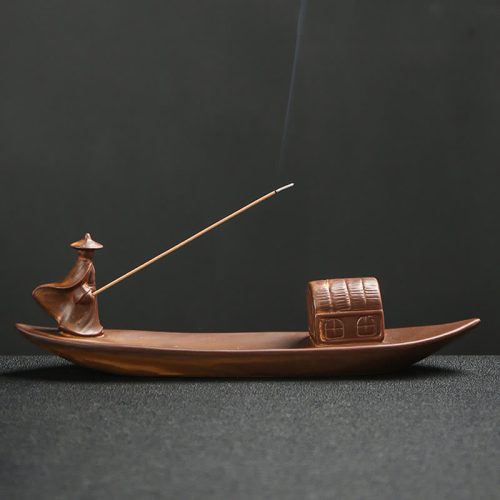 Spiritual Ceramic Fisherman Incense Burner