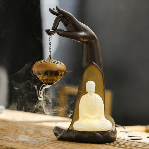 LED Buddha Hand Räuchergefäß