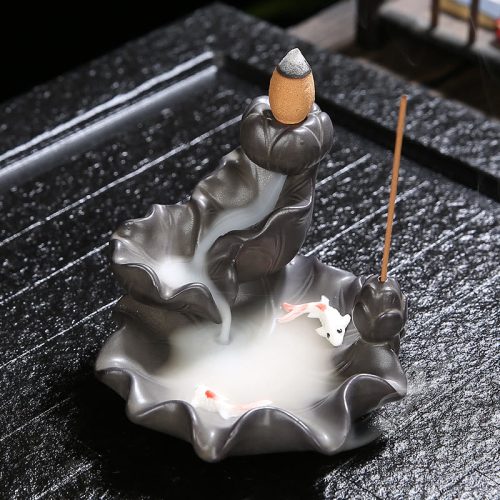 Koi-Fisch Purple Clay Räuchergefäß