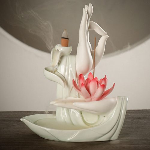 Tibetischer Lila Ton Lotus Räuchergefäß