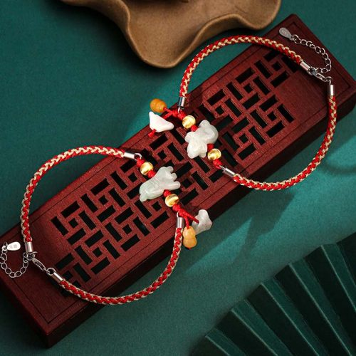 Chinese Zodiac Jade Prosperity Bracelet/Anklet