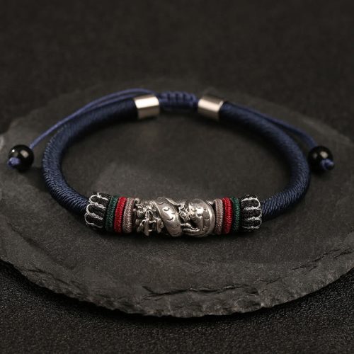 925 Silver Auspicious Dragon Luck Bracelet