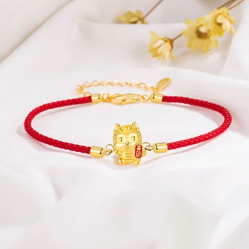 925 Silver Year of the Dragon Strength Bracelet