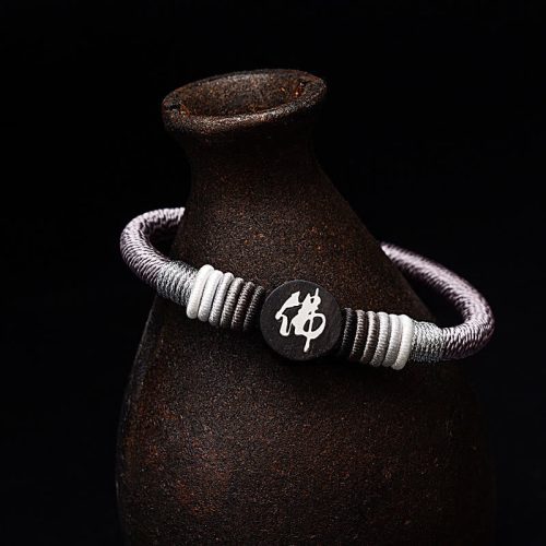 Ebony Buddha Charakter Seilarmband