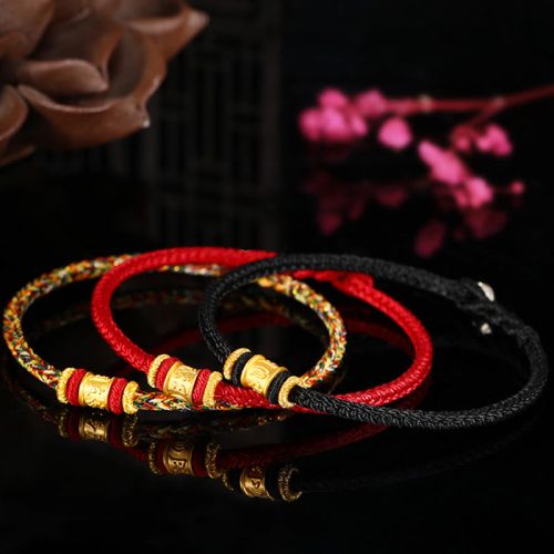 Tibetisches 999 Gold Om Mani Padme Hum Armband