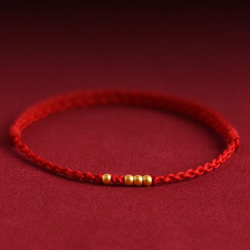 999 Gold Geflochtenes Schutz-Paararmband