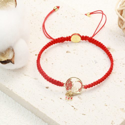 Tibetisches handgefertigtes Koi-Fisch-Rotfaden-Armband