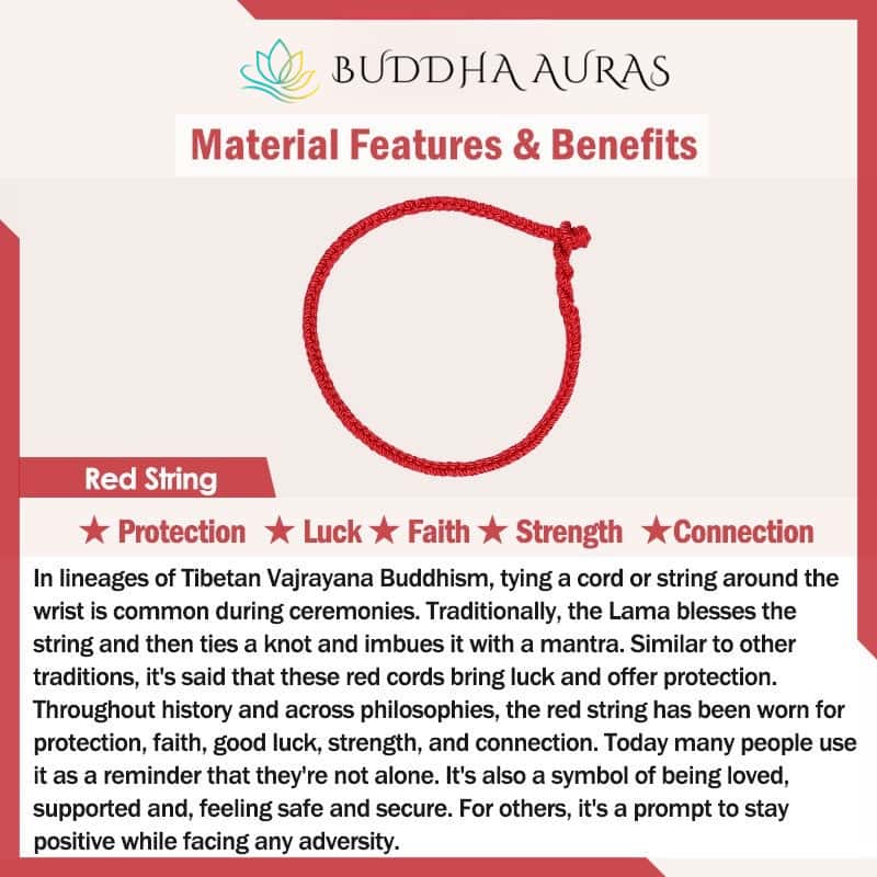 Adjustable Red String Feng Shui Harmony Bracelet