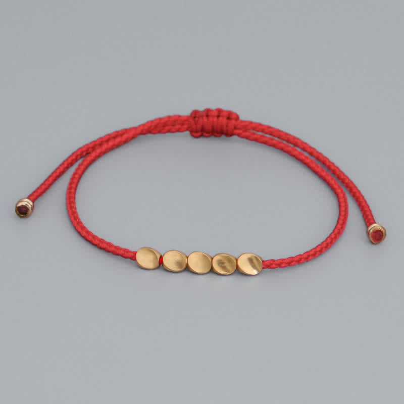 Adjustable Red String Feng Shui Harmony Bracelet