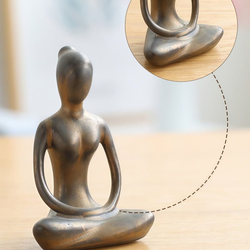 Ceramic Abstract Yoga Meditation Figurine Ceramic Abstract Yoga Meditation Figurine