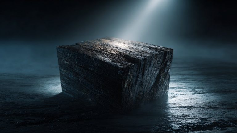 A mystical piece of raw ebony wood.