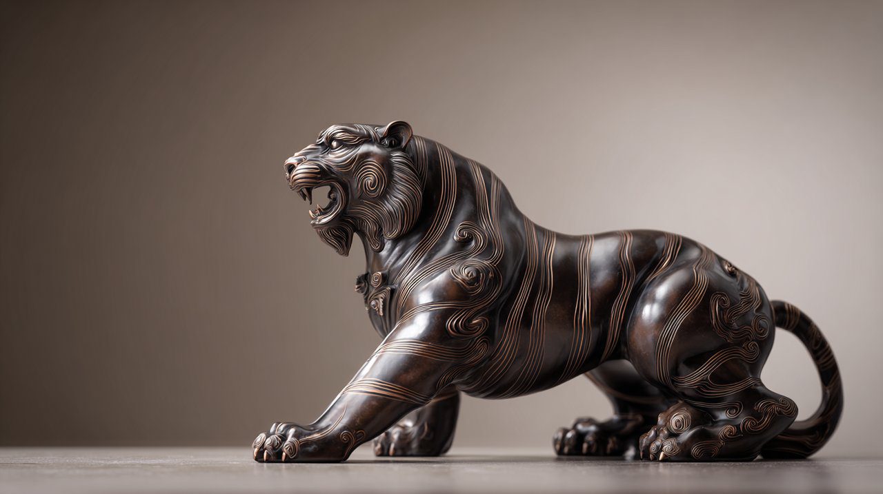 A symbolic representation of the Tiger Chinese Zodiac personality.
