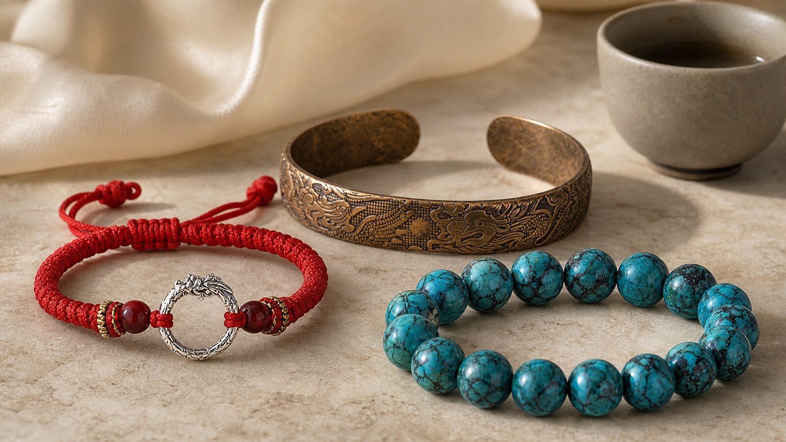 Phoenix bird bracelet styles Phoenix bird bracelet styles in red cord, engraved copper, and blue stone