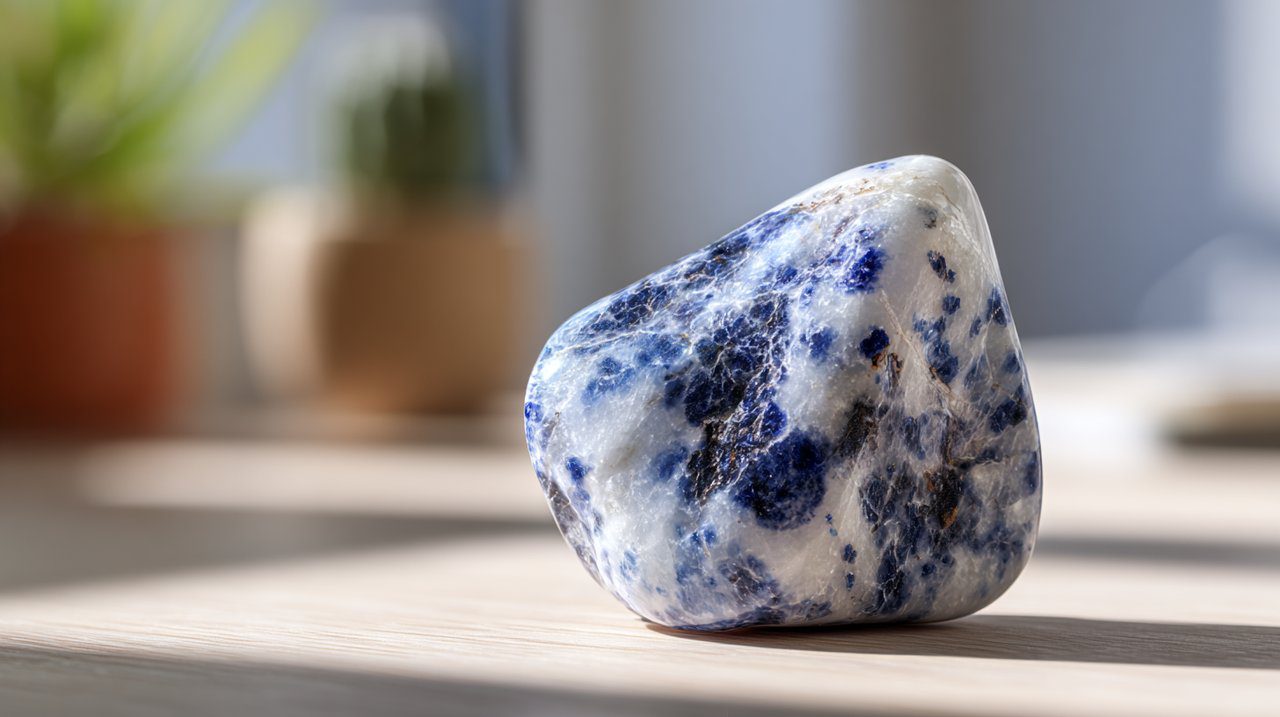 Polished Sodalite Stone for Clarity and Intuition