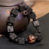 Lava Rock Dzi Bead Healing Bracelet Lava Rock Dzi Bead Healing Bracelet
