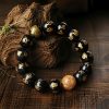 Rainbow Obsidian Om Mani Padme Hum Bracelet Rainbow Obsidian Om Mani Padme Hum Bracelet