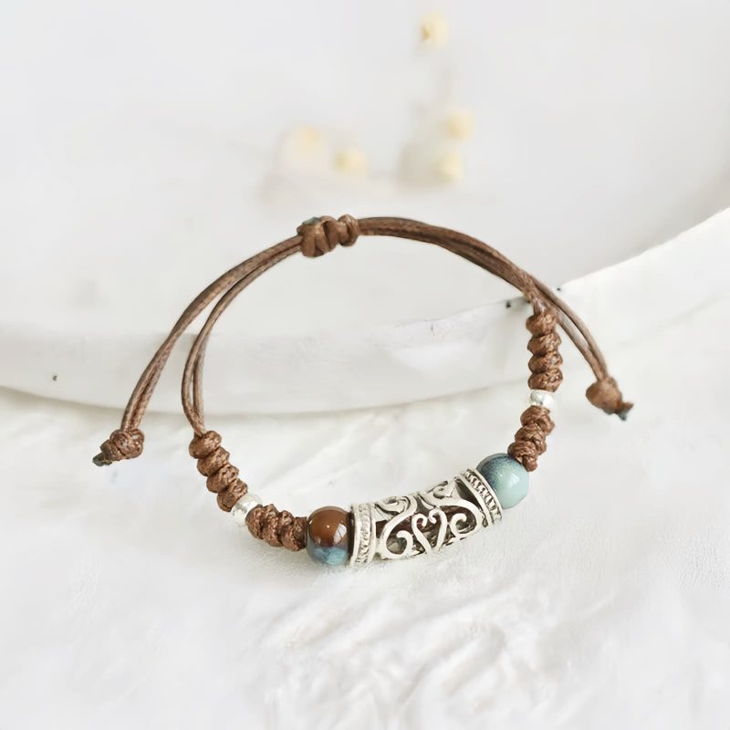 Tibetan Ceramic Bead Wealth Bracelet Tibetan Ceramic Bead Wealth Bracelet