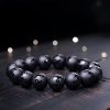 Tibetan Black Onyx Om Mani Padme Hum Bracelet Tibetan Black Onyx Om Mani Padme Hum Bracelet