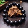 Tibetan Black Onyx Om Mani Padme Hum Bracelet Tibetan Black Onyx Om Mani Padme Hum Bracelet